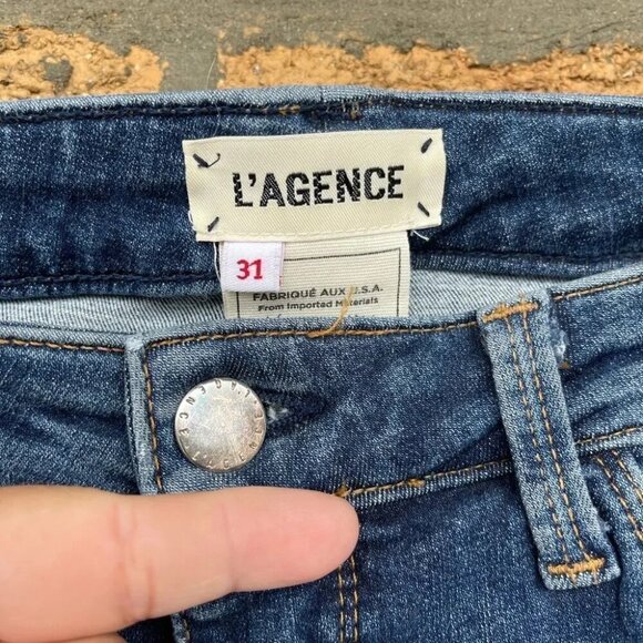 L'AGENCE Margot  high-rise ankle jeans 31 - Picture 2 of 7